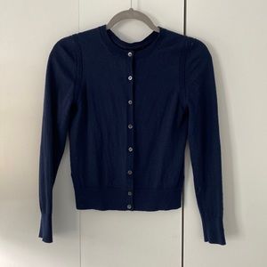 Banana Republic 100% Merino Wool Navy Cardigan